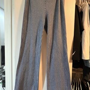 Striped Wide-Leg Pants